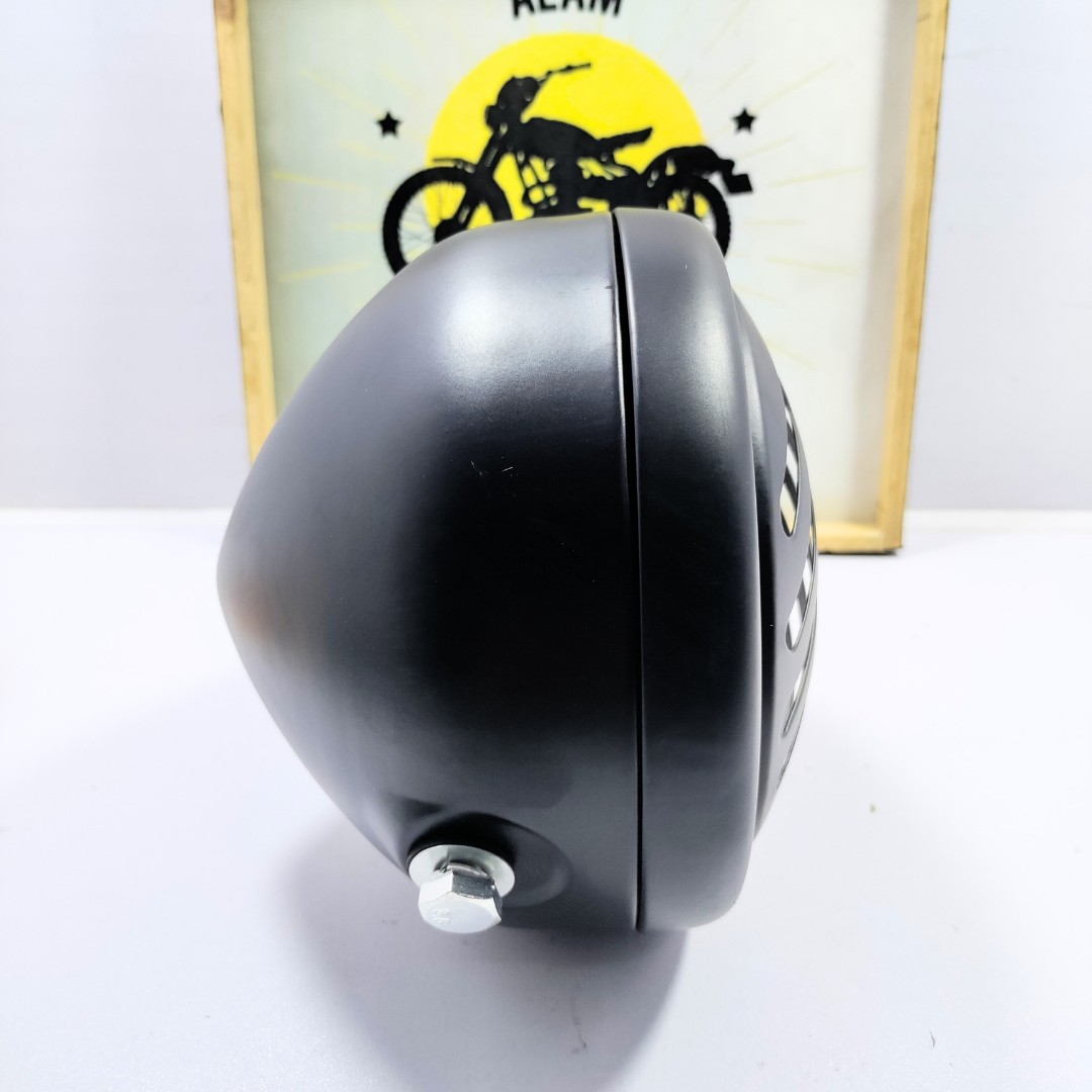 Matte Black Round Headlight