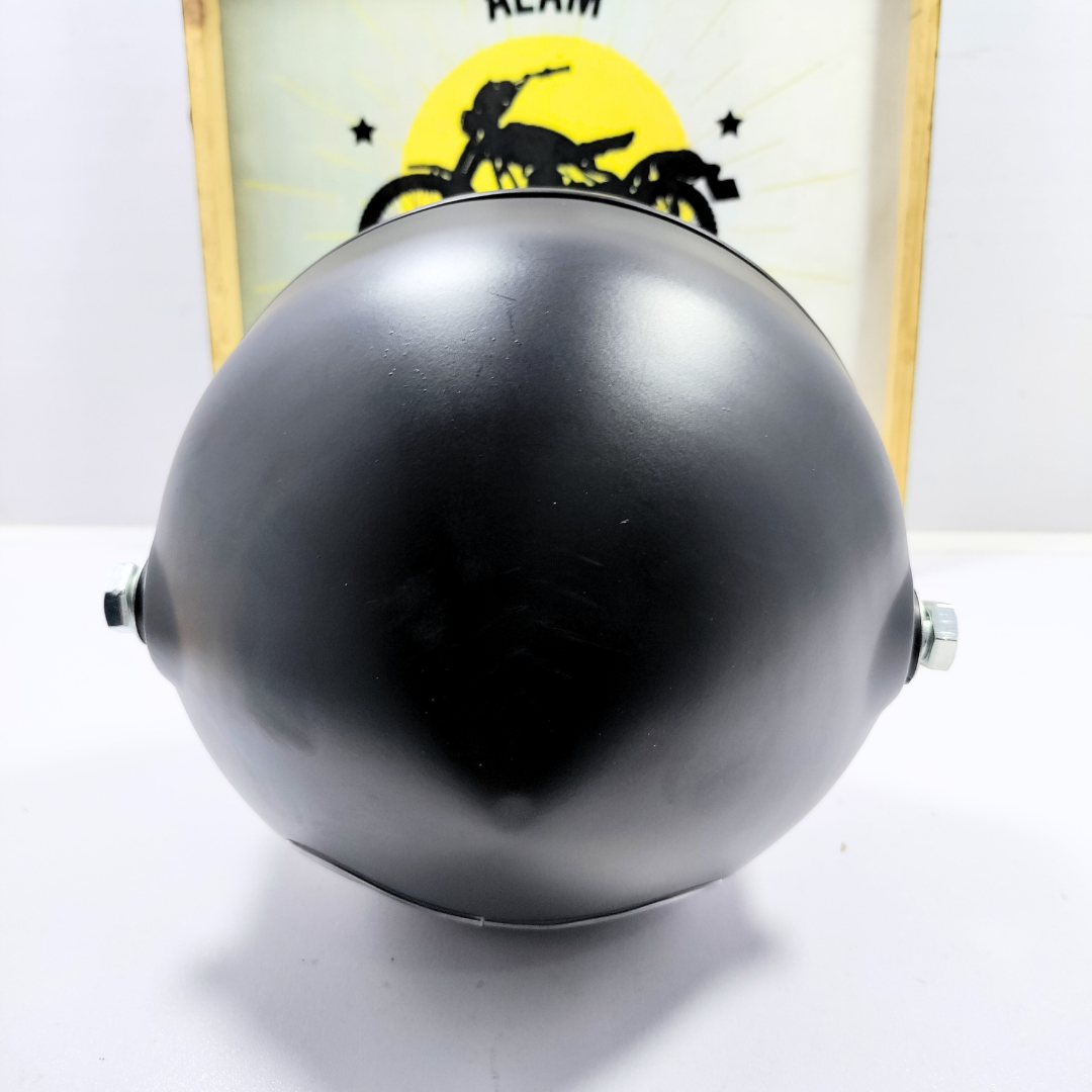 Matte Black Round Headlight