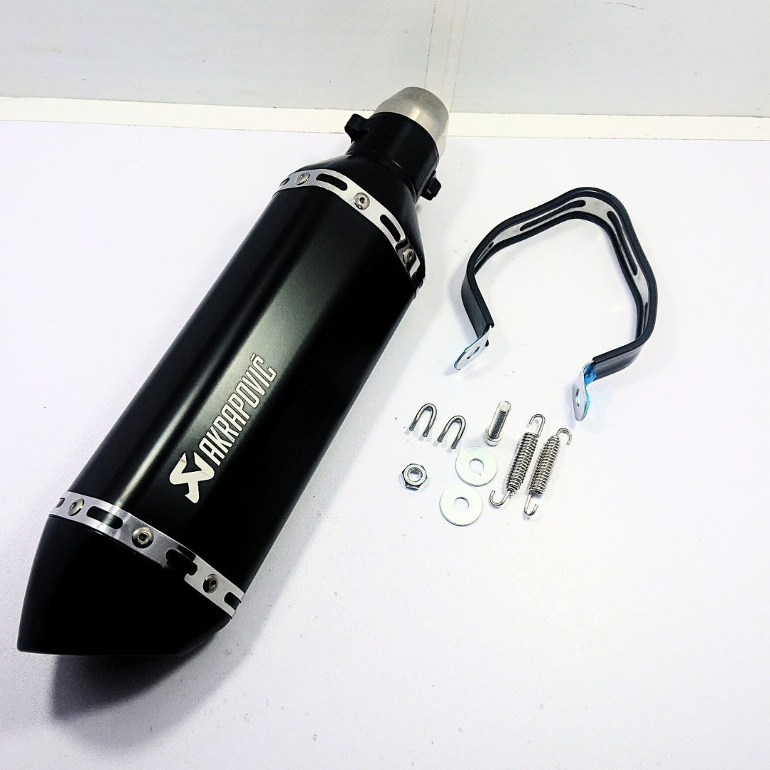 Akrapovic Matte black color exhaust for Bikes